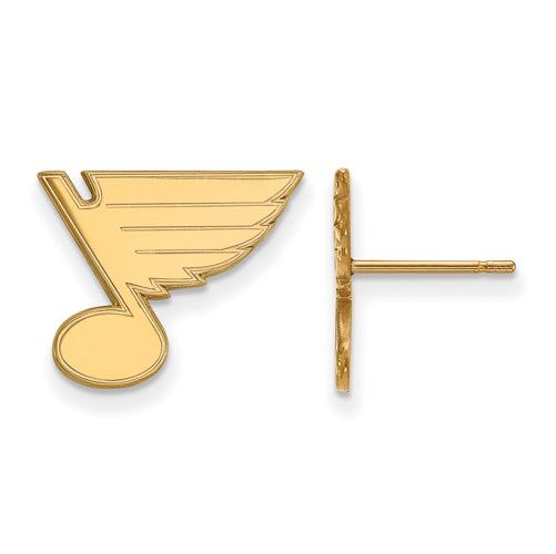 SS w/GP NHL St. Louis Blues Small Post Earrings