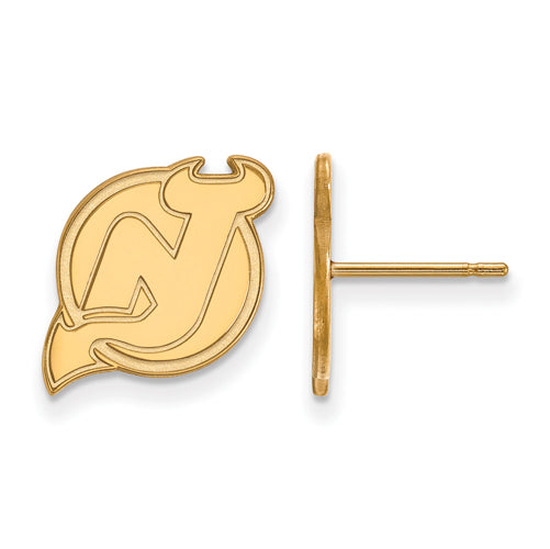 10ky NHL New Jersey Devils Small Post Earrings