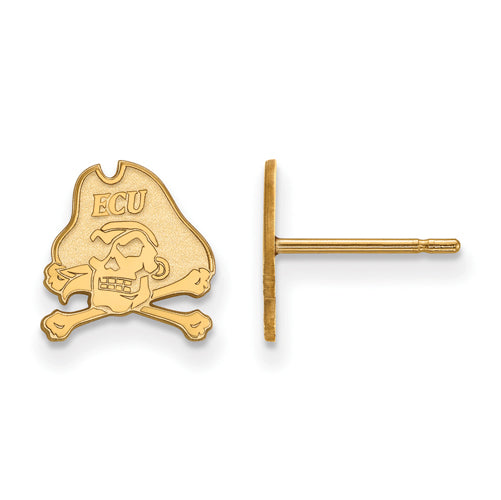SS w/GP East Carolina University XS Post Pirates Earrings