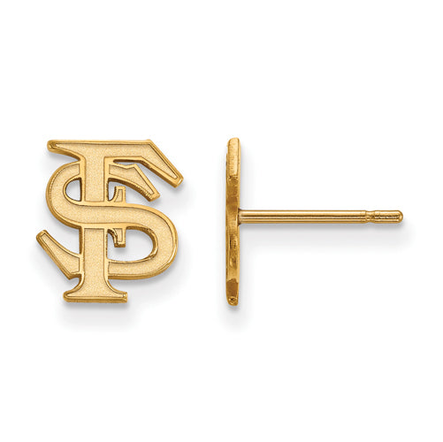 SS w/GP Florida State University XS Post FS Earrings