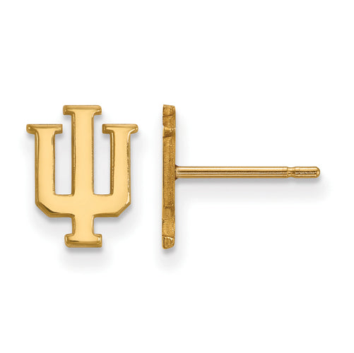 14ky Indiana University XS Post IU Earrings