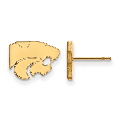 10ky Kansas State University XS Post Wildcat Earrings
