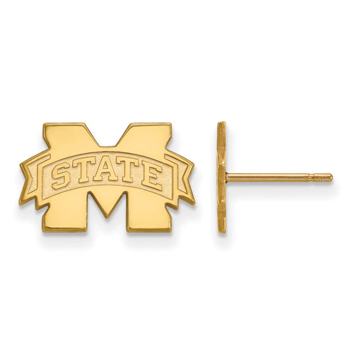 10ky Mississippi State University XS Post M w/ STATE Earrings