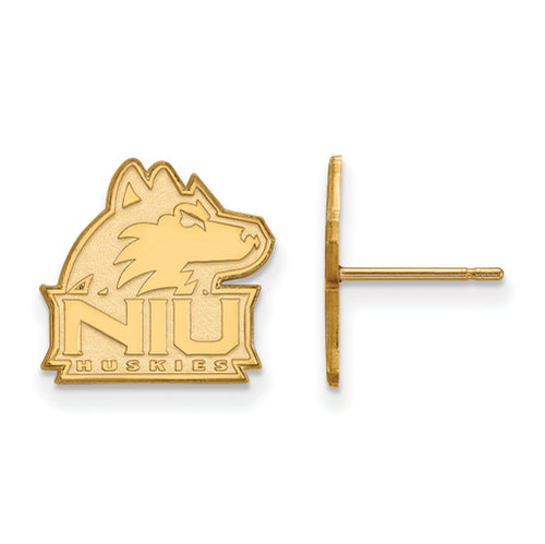 SS w/GP Northern Illinois U Small N-I-U Huskies Post Earrings