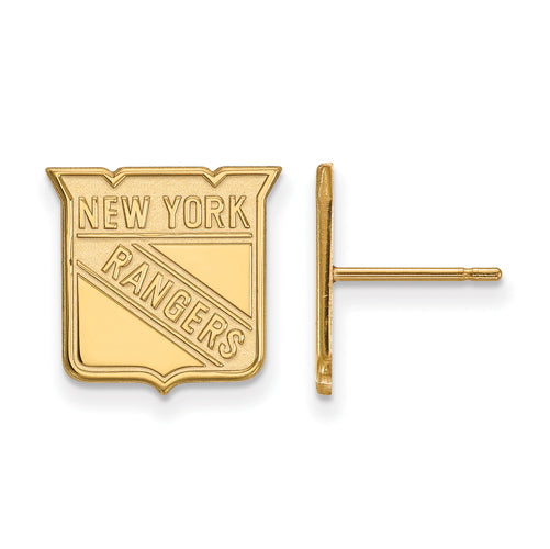14ky NHL New York Rangers Small Post Earrings