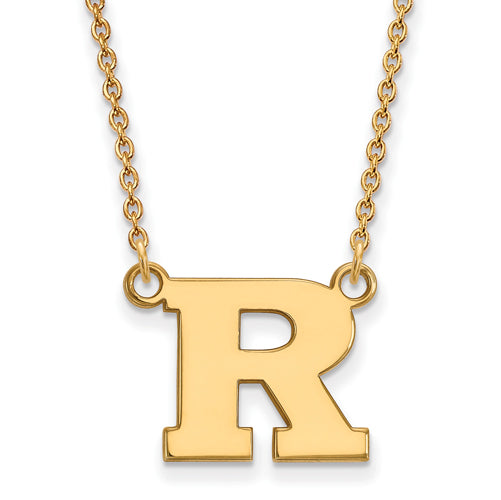10ky Rutgers Small Pendant w/Necklace
