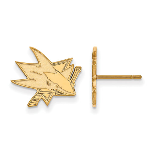 10ky NHL San Jose Sharks Small Post Earrings