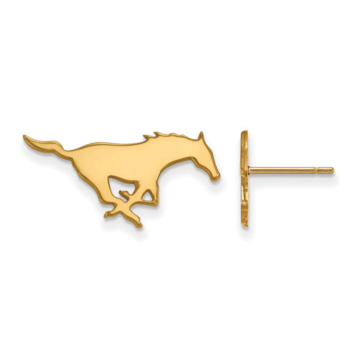 10ky Southern Methodist University Small Post Earrings
