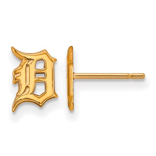 14ky MLB  Detroit Tigers XS Post Earrings