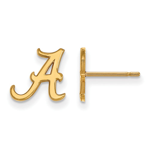SS w/GP University of Alabama XS A Post Earrings