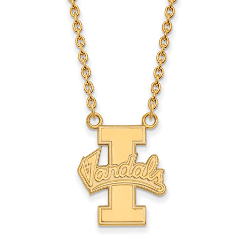 SS w/GP University of Idaho Large Vandals Pendant w/Necklace