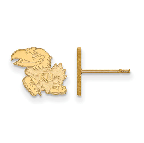 14ky University of Kansas XS Post Jayhawk Earrings