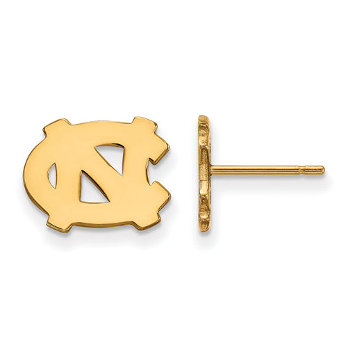 10ky University of North Carolina XS Post NC Logo Earrings