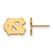 10ky University of North Carolina XS Post NC Logo Earrings