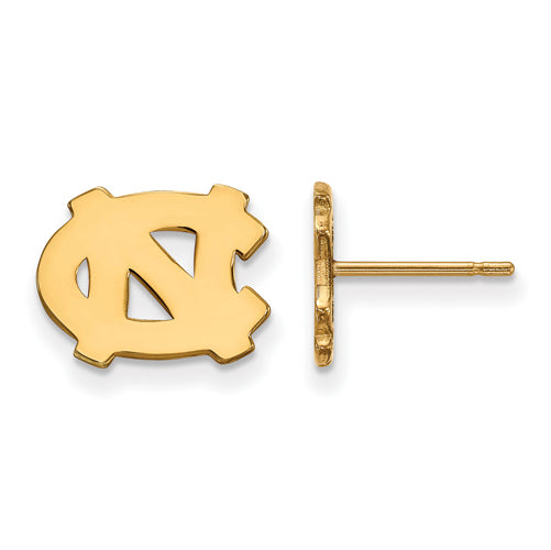 14ky University of North Carolina XS Post NC Logo Earrings