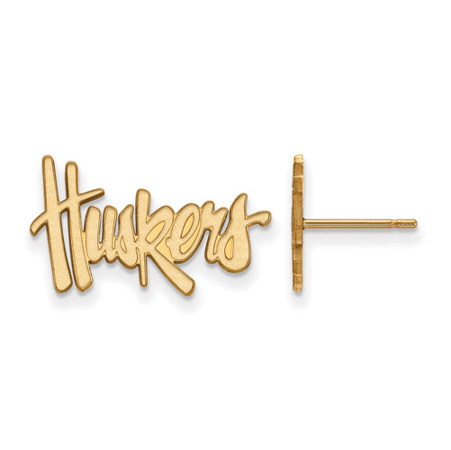 10ky University of Nebraska Small Post Huskers Earrings