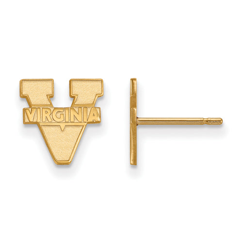 10ky University of Virginia XS Text Logo Post Earrings