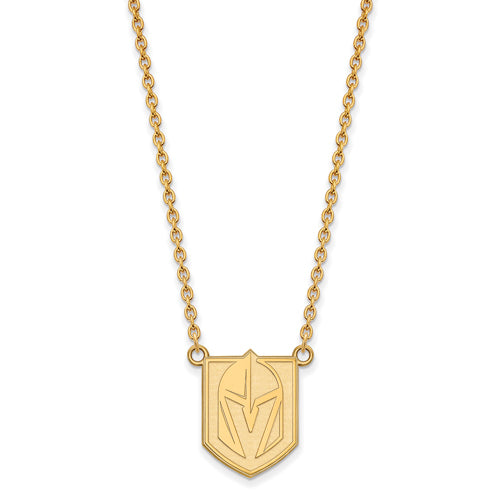 GP Sterling Silver Vegas Golden Knights Large Pendant w/ Necklace