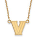 10ky Villanova University Small Pendant w/Necklace