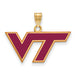 SS GP Logo Art Virginia Tech Medium Enamel VT Logo Pendant