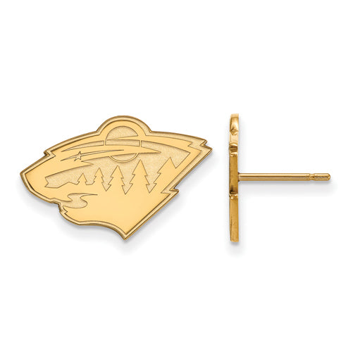 10ky NHL Minnesota Wild Small Post Earrings