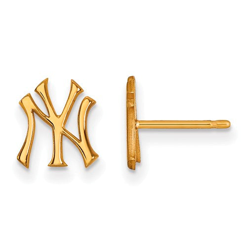 14ky MLB  New York Yankees XS NY Post Earrings