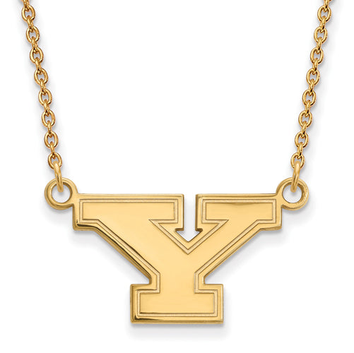 14ky Youngstown State University Small Pendant w/Necklace