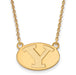 10ky Brigham Young University Small Disc Logo Pendant w/Necklace