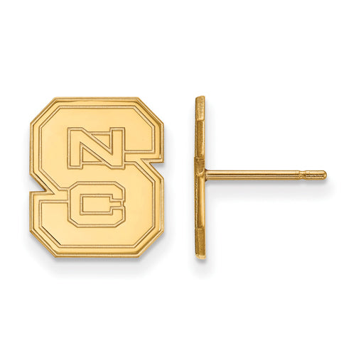14ky North Carolina State University Small Post Earrings