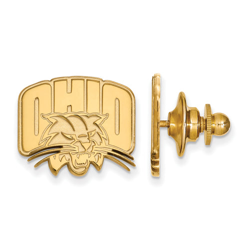 SS w/GP Ohio University Logo Lapel Pin