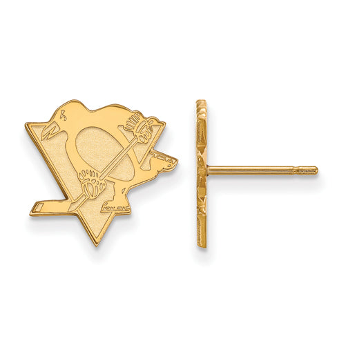 SS w/GP NHL Pittsburgh Penguins Small Post Earrings