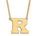 SS w/GP Rutgers Large Pendant w/Necklace