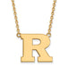 10ky Rutgers Large Pendant w/Necklace