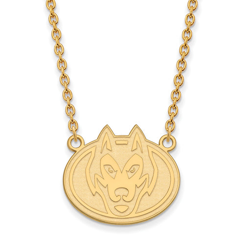 14ky St. Cloud State Large Husky Pendant w/Necklace