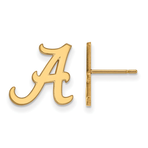 10ky University of Alabama Small A Post Earrings