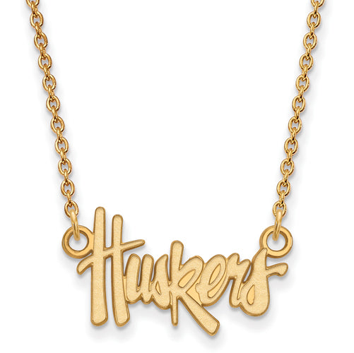 14ky University of Nebraska Small Huskers Necklace