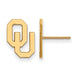 SS w/GP University of Oklahoma Small Post Earrings