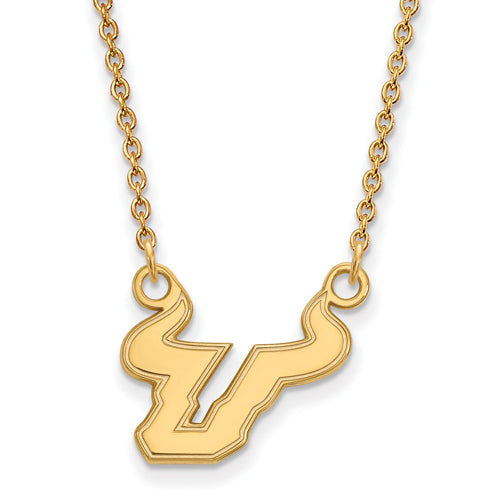 SS w/GP University of South Florida Sm Pend w/Necklace