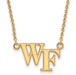 10ky Wake Forest University Small WF Pendant w/Necklace