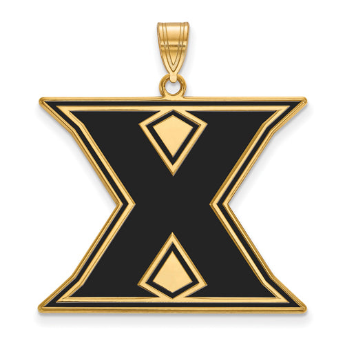 SS w/GP Xavier University XL Enamel Pendant
