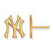 14ky MLB  New York Yankees Small NY Post Earrings