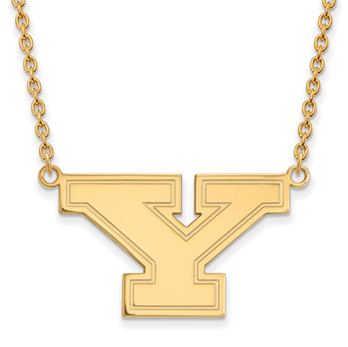 SS w/GP Youngstown State U Large Pendant w/Necklace