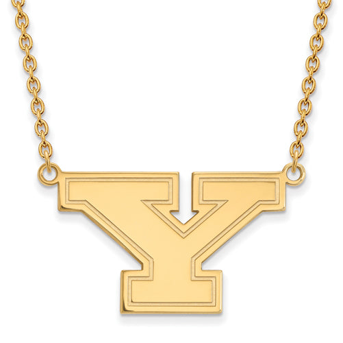 SS w/GP Youngstown State U Large Pendant w/Necklace