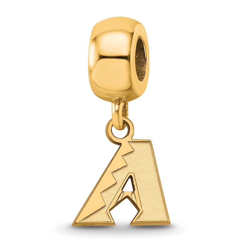 SS w/GP MLB LogoArt Arizona Diamondbacks Extra Small Dangle Bead