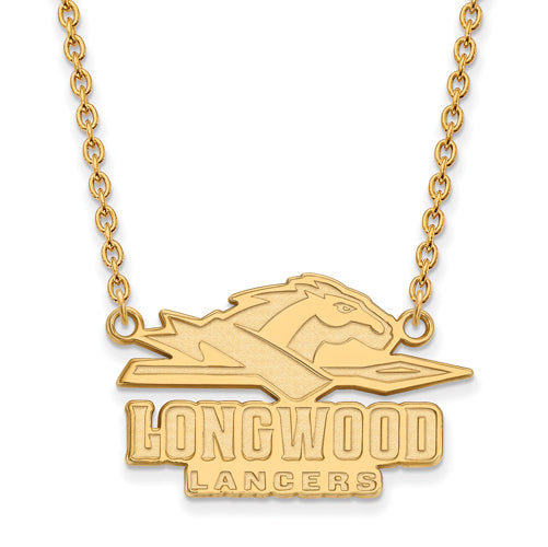 SS w/GP Longwood U Large Pendant w/Necklace