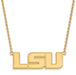 SS w/GP Louisiana State U Large LSU Pendant w/Necklace