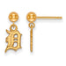 14ky MLB  Detroit Tigers Earrings Dangle Ball