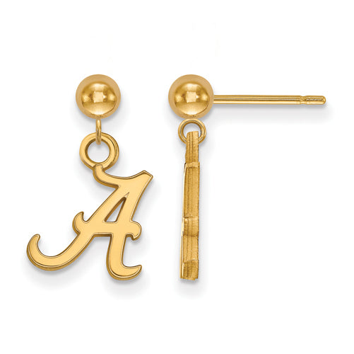 14ky University of Alabama Earrings Dangle Ball