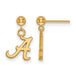 SS w/GP University of Alabama Earrings Dangle Ball