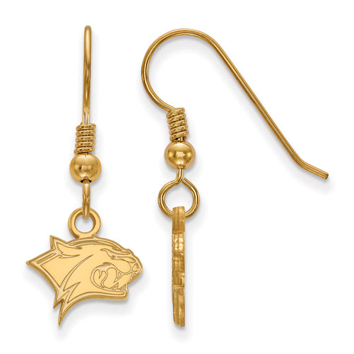 SS w/GP University of New Hampshire XS Dangle Wildcats Earrings